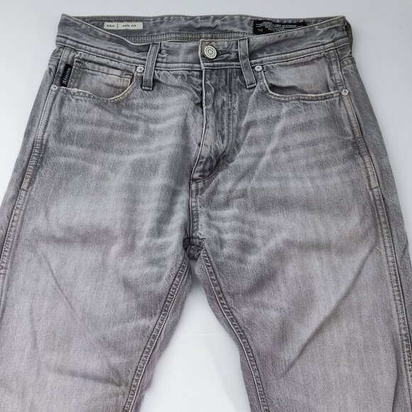 Jack & Jones jeans Erik anti fit hard washed light grey men's size 28/32 - Picture 2 of 16